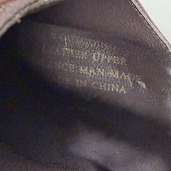 Enzo Angiolini Womens 8.5 Brown Leather Square Toe Slingback High Heel Classy - Picture 7 of 7